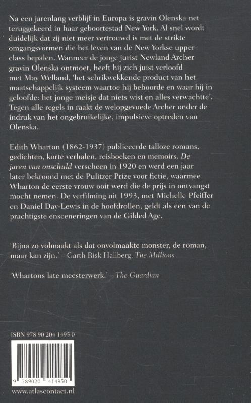 De jaren van onschuld / LJ Veen Klassiek achterkant