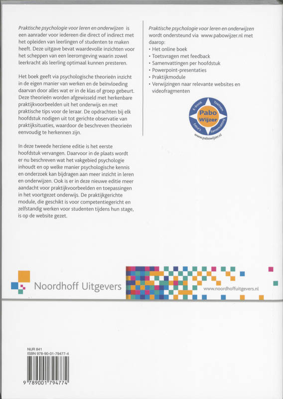 Praktische psychologie voor leren en onderwijzen achterkant