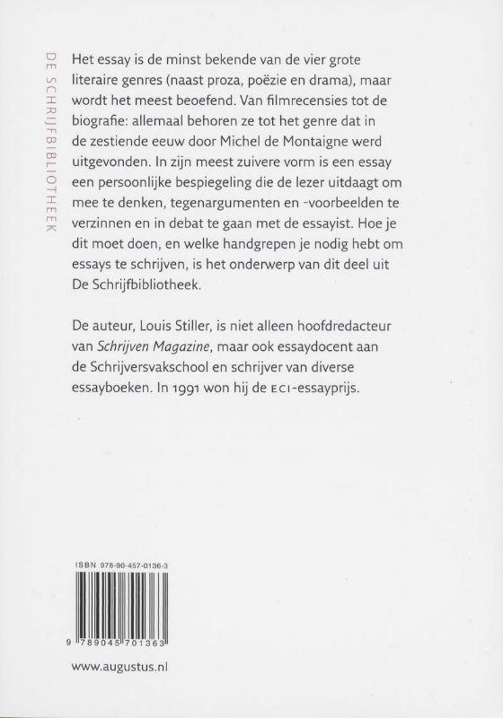 Essays schrijven / De schrijfbibliotheek achterkant