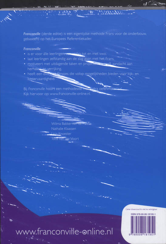 Franconville 2 Havo/vwo Cahier d'exercices A/B achterkant
