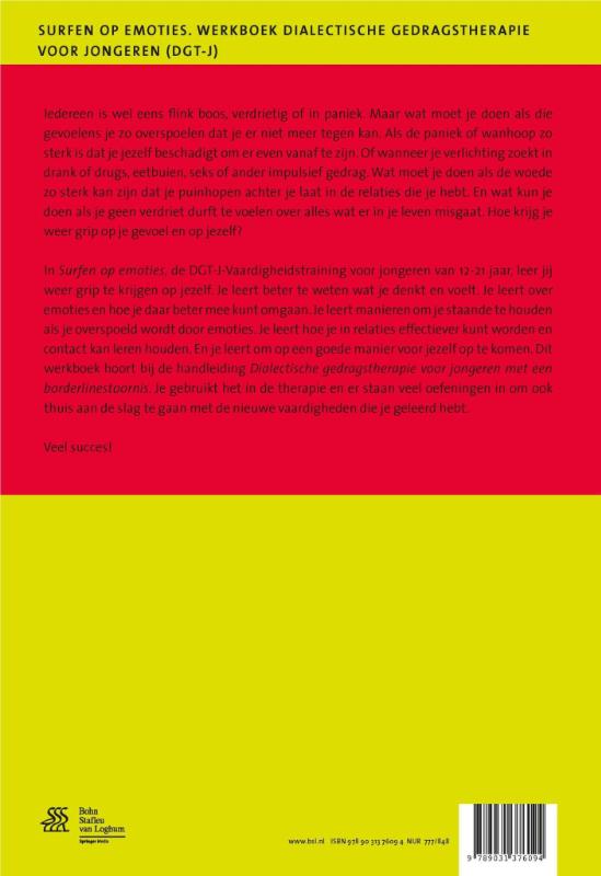 Kind en adolescent praktijkreeks  -   Surfen op emoties achterkant