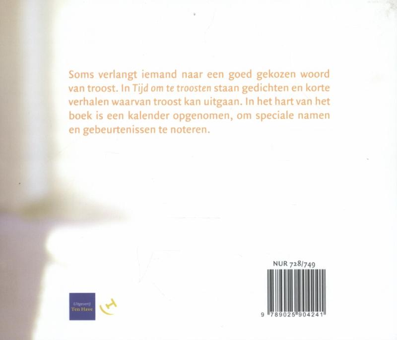 Tijd om te troosten achterkant