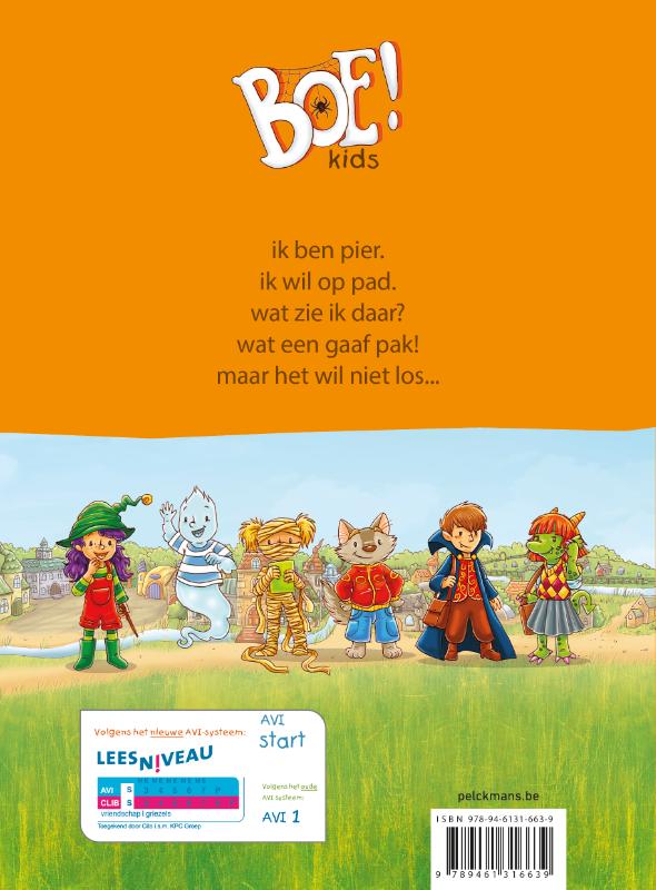 Het pak van pier AVI start achterkant