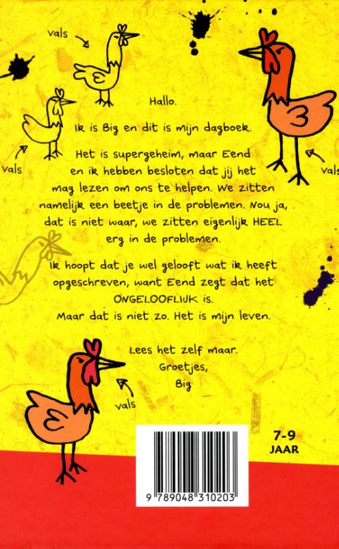 Het supergeheime dagboek van big achterkant