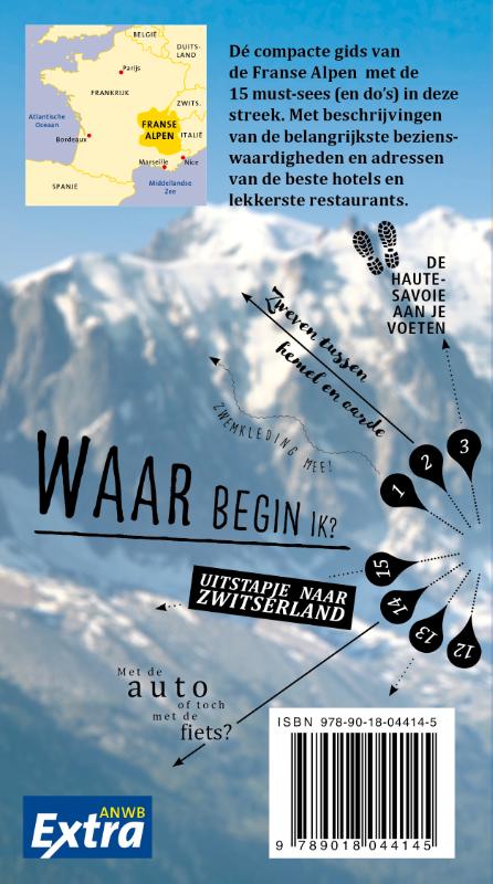 ANWB Extra  -   Franse Alpen achterkant