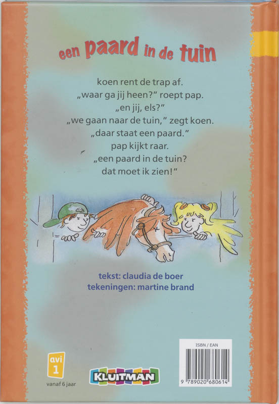 Een paard in de tuin / Klavertje een-serie achterkant