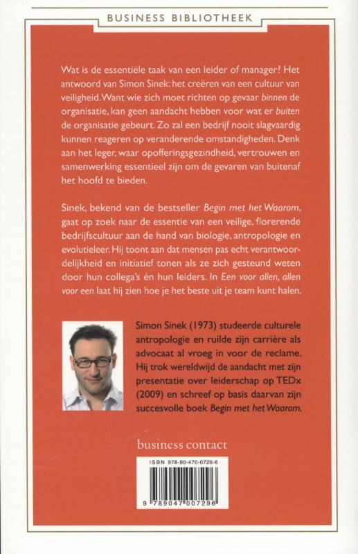 Een voor allen, allen voor een / Business bibliotheek achterkant