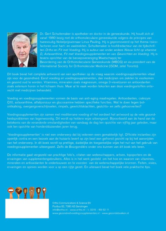 Gezond met voedingssupplementen achterkant