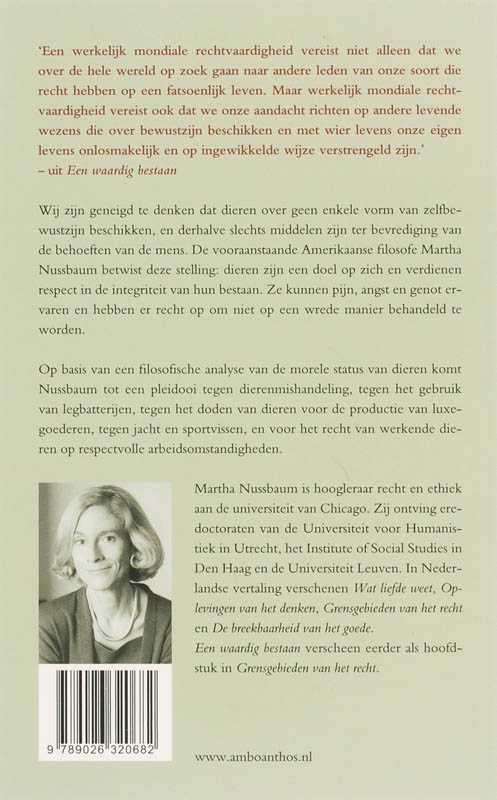 Een Waardig Bestaan achterkant