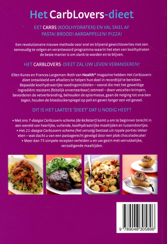 Het CarbLovers-dieet achterkant