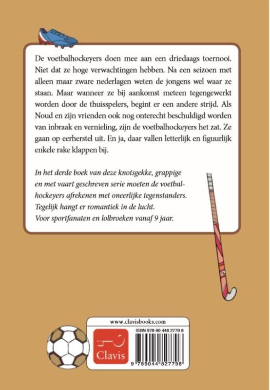 De voetbalhockeyers 3 -   Rake klappen achterkant