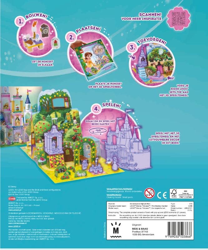 De magische tuin / Lego Disney Princes achterkant