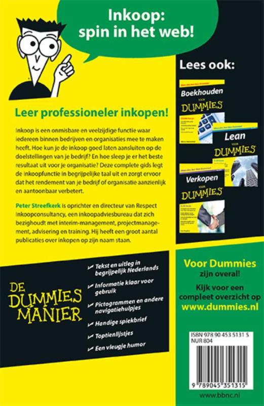 Inkopen voor Dummies / Voor Dummies achterkant