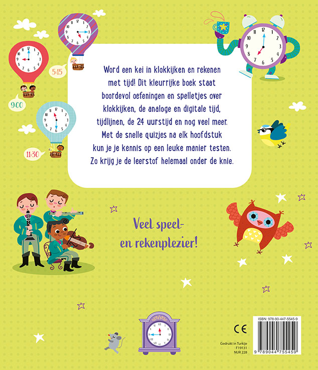 Oefenen met de klok (8-11 j.) achterkant