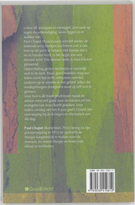 Goed bekeken Overwegingen voor het jaar A achterkant