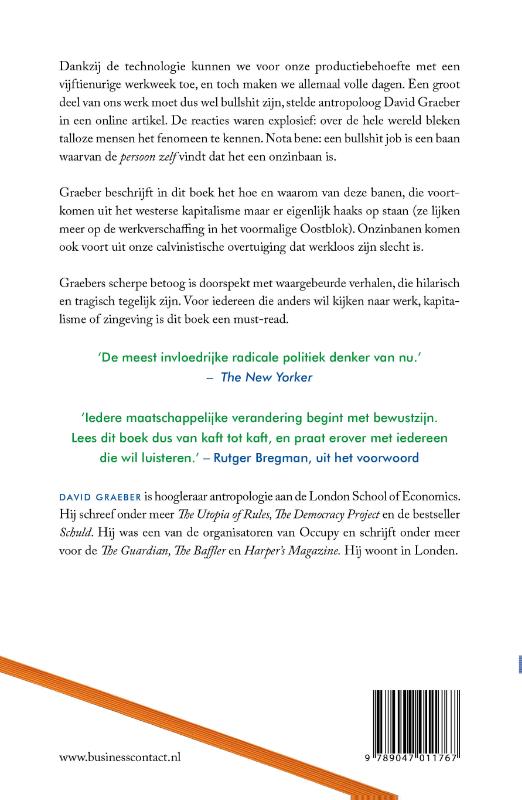 Bullshit jobs achterkant