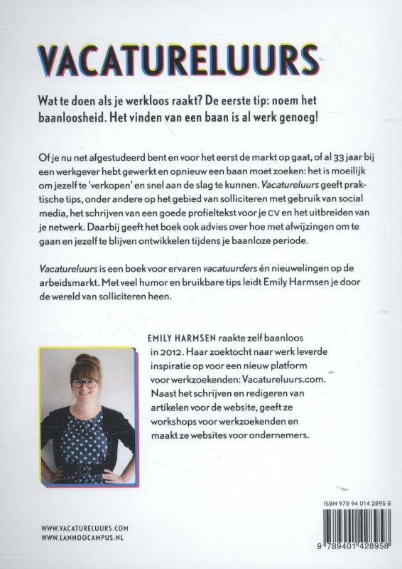 Vacatureluurs achterkant