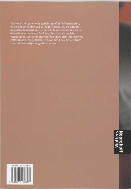 Taaltopics Vergaderen achterkant