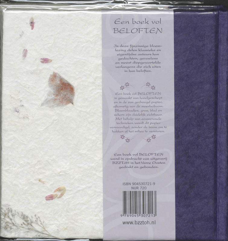 Een boek vol beloften / Een boek vol... achterkant