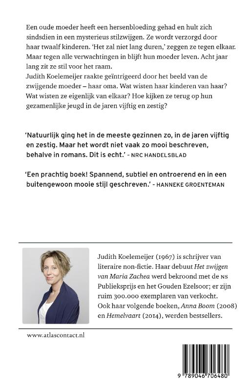 Het zwijgen van Maria Zachea achterkant