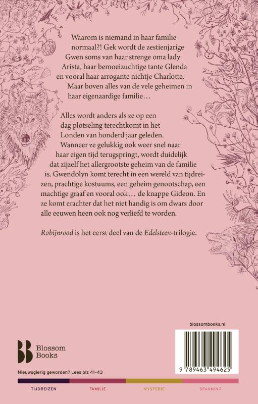 Robijnrood / Edelsteentrilogie / 1 achterkant
