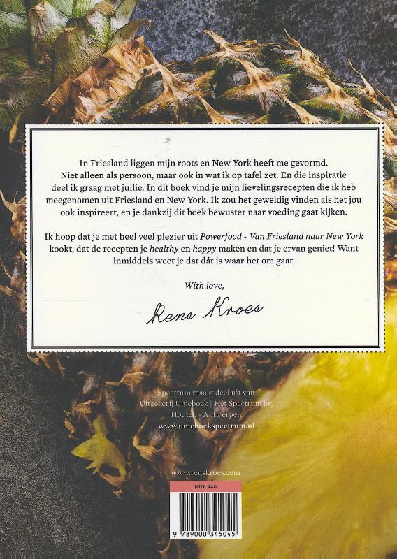 Powerfood - Van Friesland naar New York achterkant