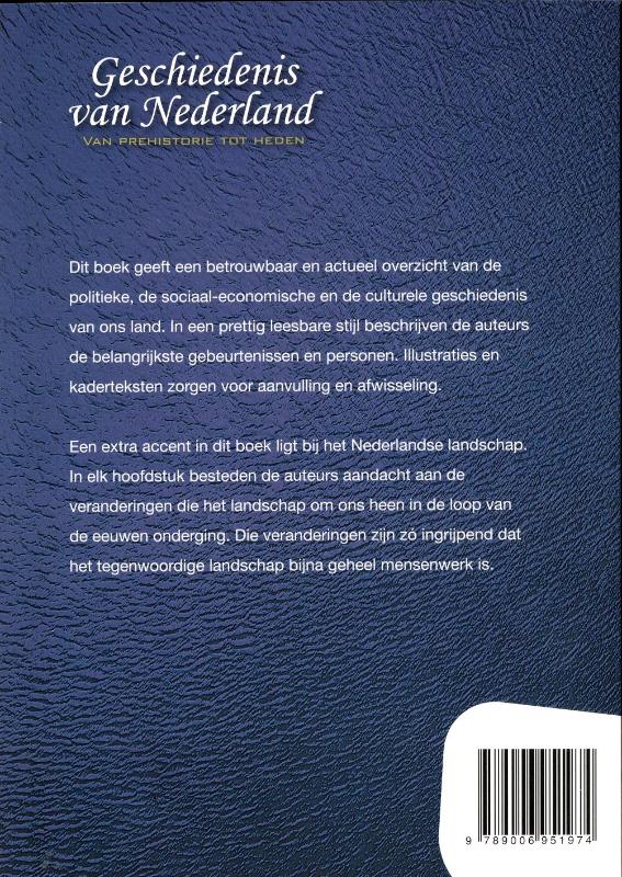 Geschiedenis van Nederland achterkant
