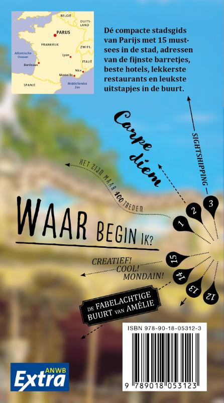 Parijs / ANWB Extra achterkant