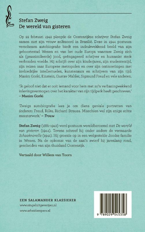 De wereld van gisteren / Salamander / 29 achterkant