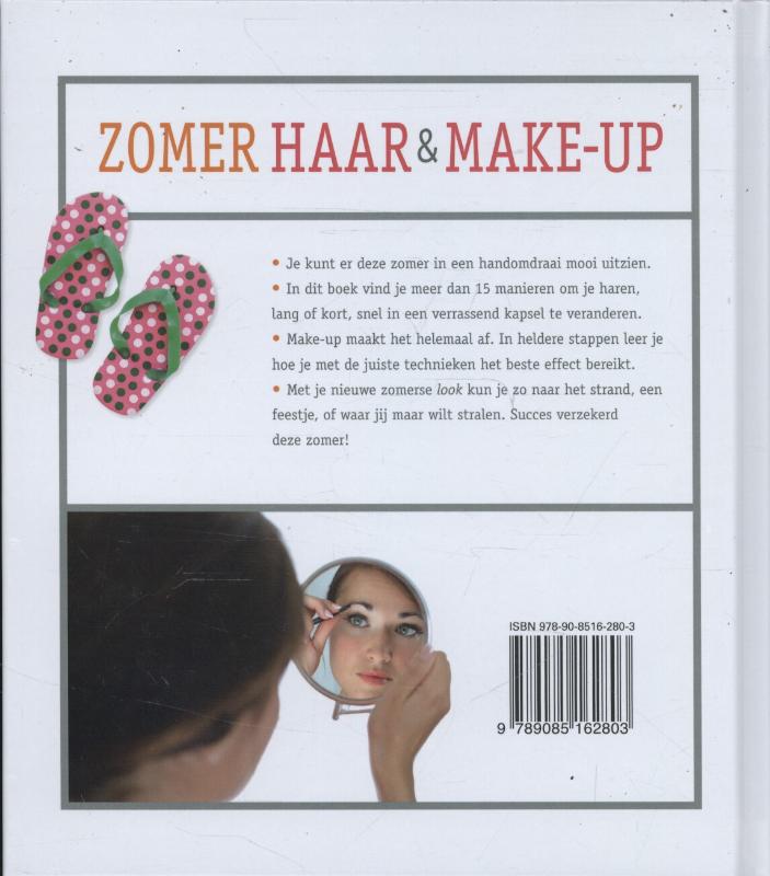 Zomer haar & make up achterkant