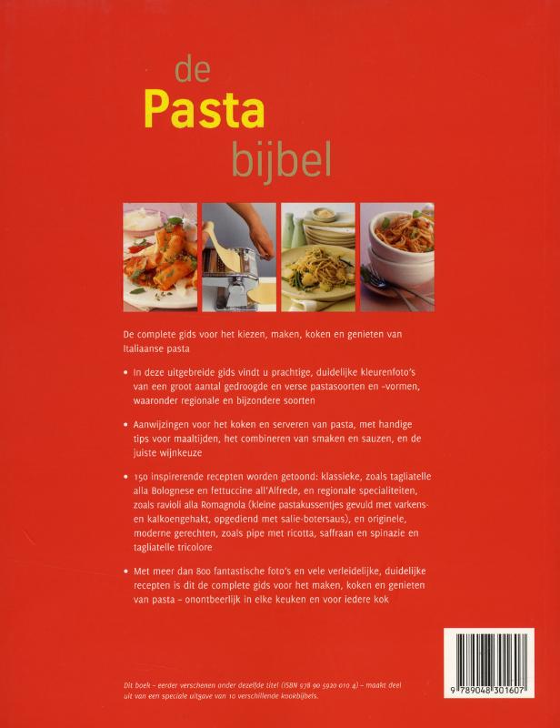 De Pastabijbel achterkant