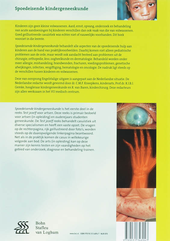 Spoedeisende kindergeneeskunde / Test jezelf achterkant
