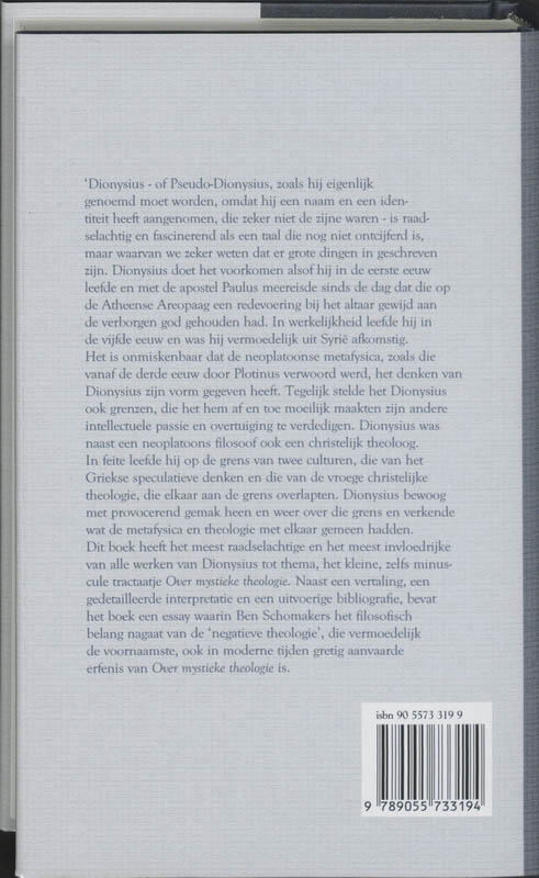 Over mystieke theologie achterkant