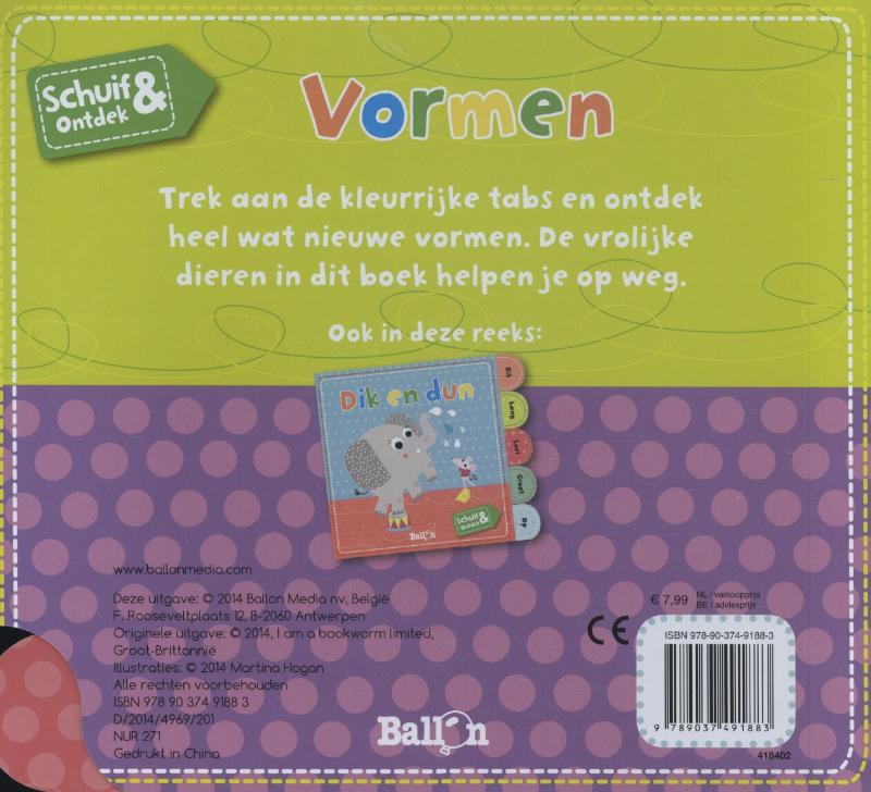 Schuif en ontdek - Vormen achterkant