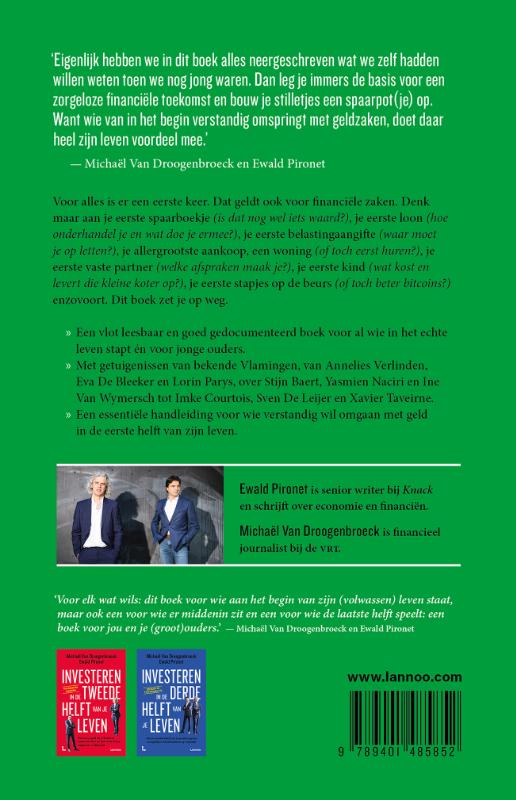 Investeren in de eerste helft van je leven achterkant