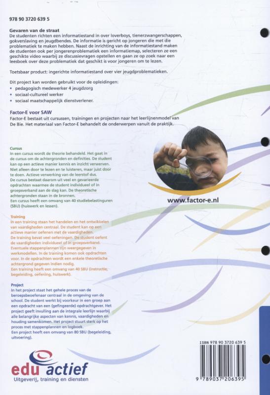 Factor-E Gevaren van de straat Project achterkant