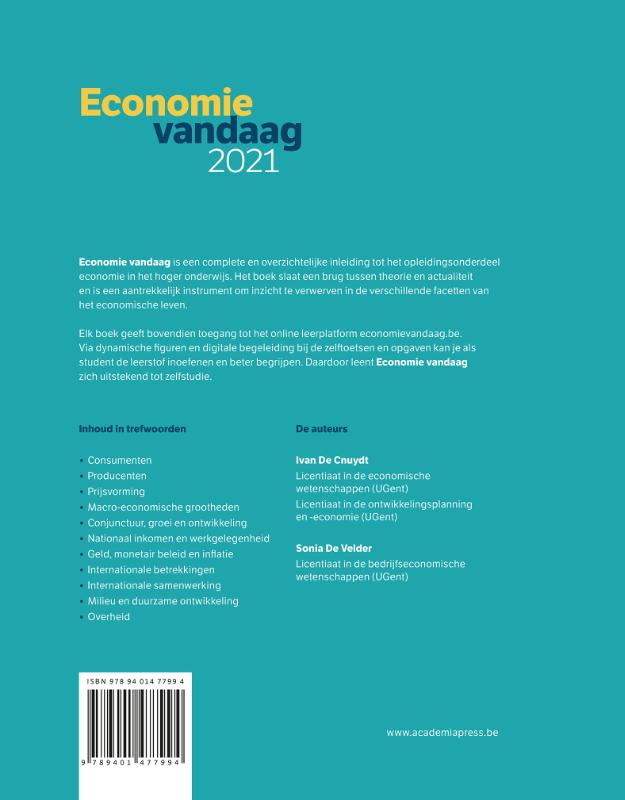 Economie vandaag 2021 achterkant