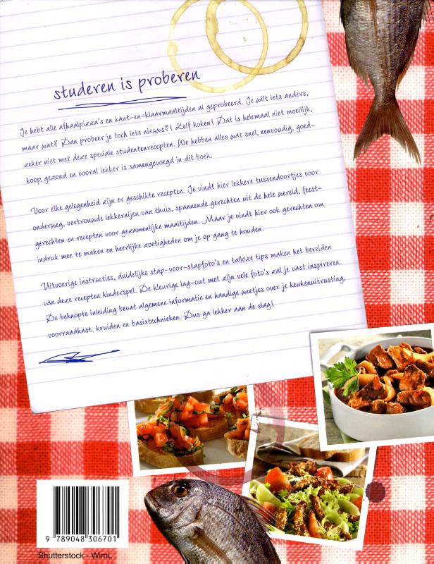 Het ultieme studentenkookboek achterkant