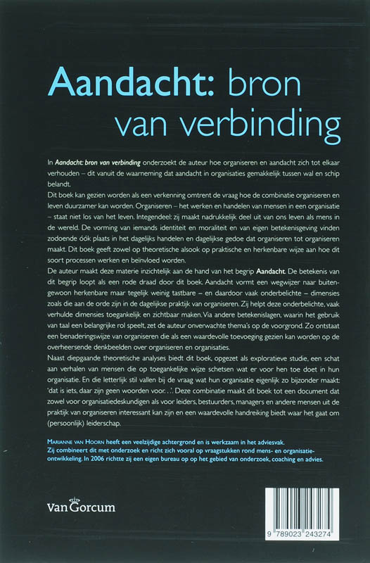 Aandacht: bron van verbinding achterkant