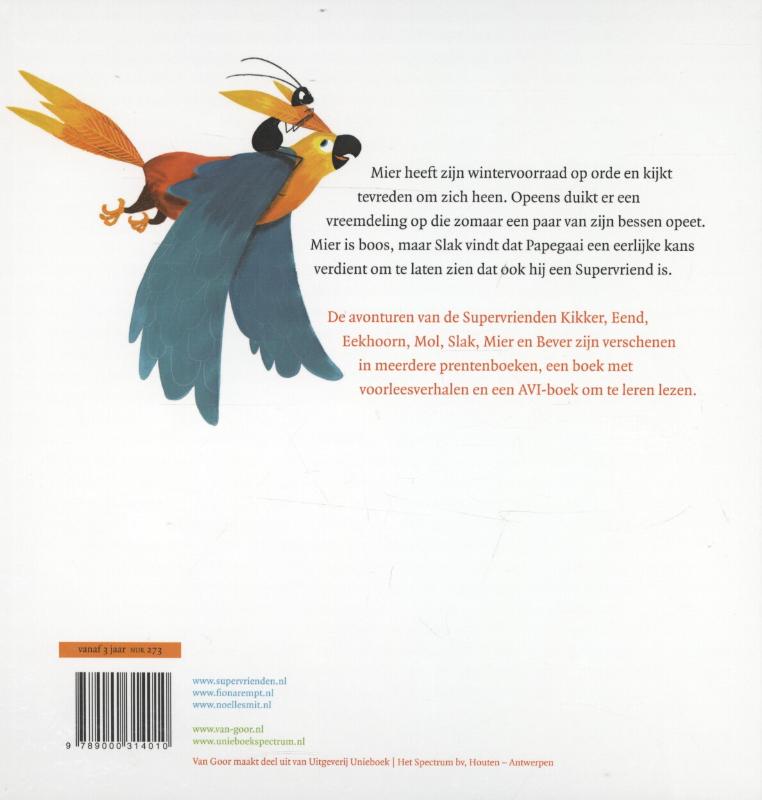 Een vreemde vogel / Supervrienden achterkant