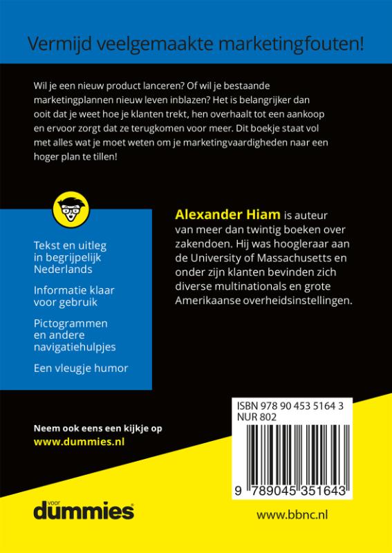 De kleine marketing voor Dummies / Voor Dummies achterkant