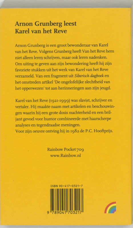 Arnon Grunberg leest Karel van het Reve achterkant