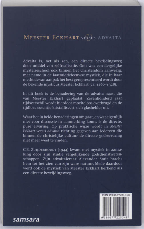 Meester Eckhart versus advaita achterkant