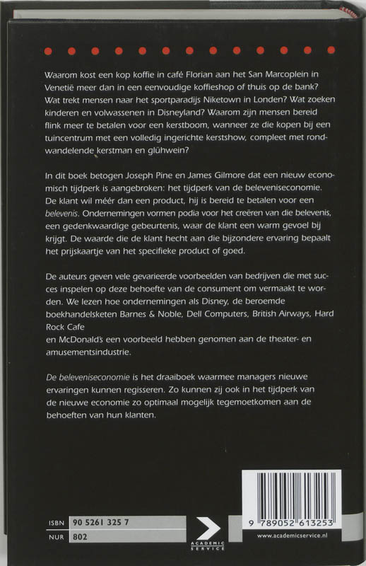 Beleveniseconomie achterkant