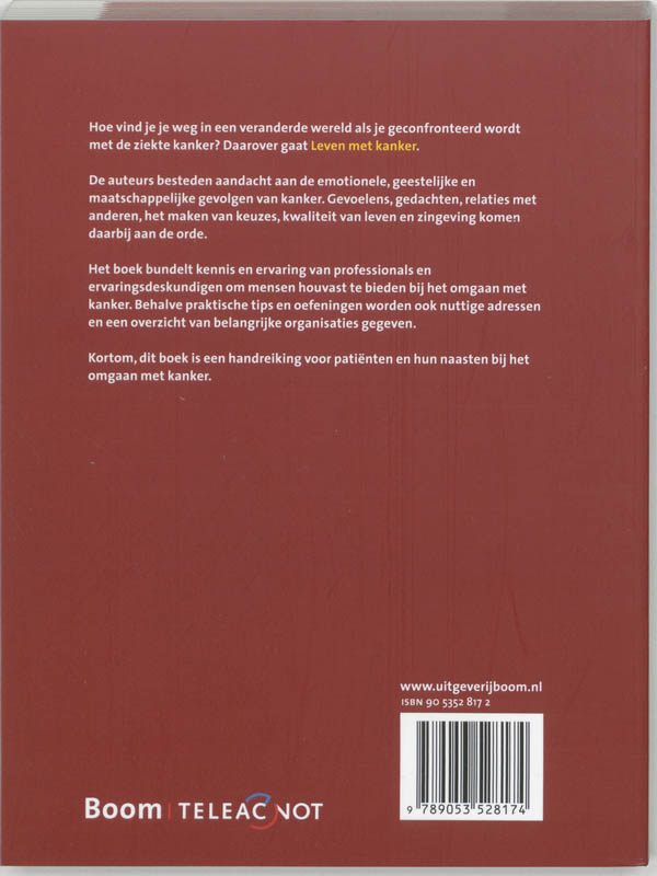 Leven Met Kanker achterkant