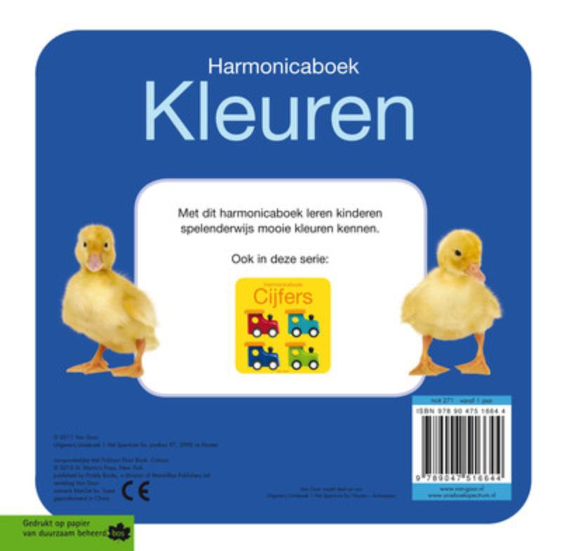 Harmonicaboek Kleuren achterkant