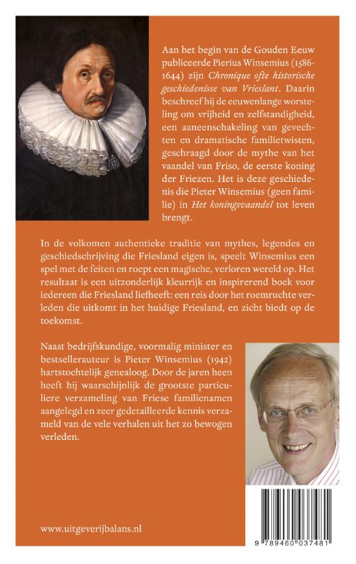 Het koningsvaandel achterkant