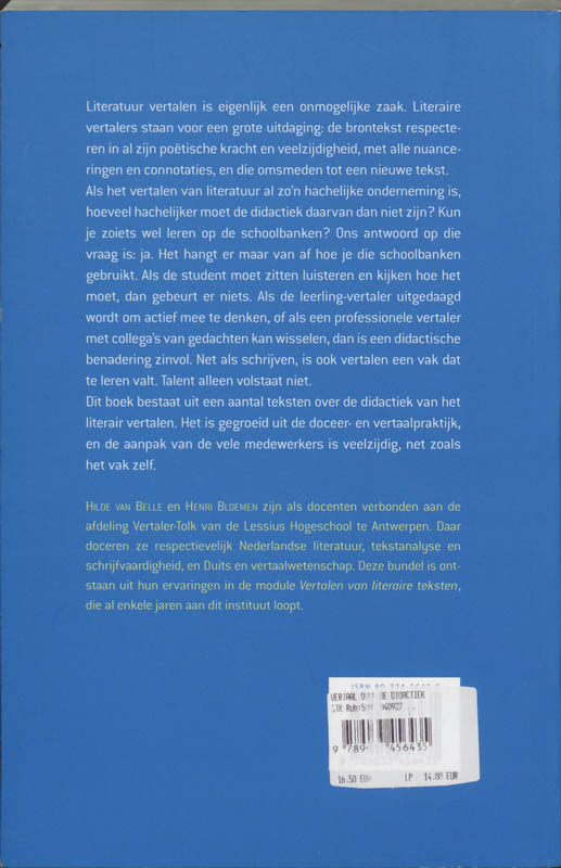 Vertaal ! achterkant