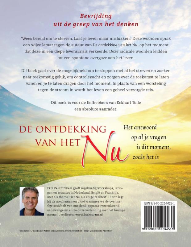 De ontdekking van het Nu achterkant