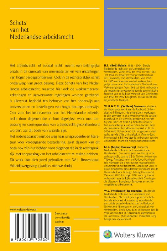 Schets van het Nederlandse arbeidsrecht achterkant
